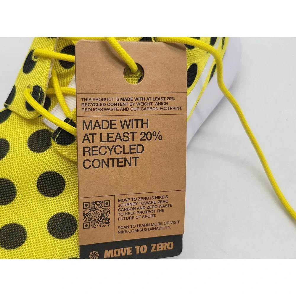 Nike Roshe Golf Next Nature Shoes Yellow Black Polka Dot FD2599 700 Size 6 - Picture 10 of 10